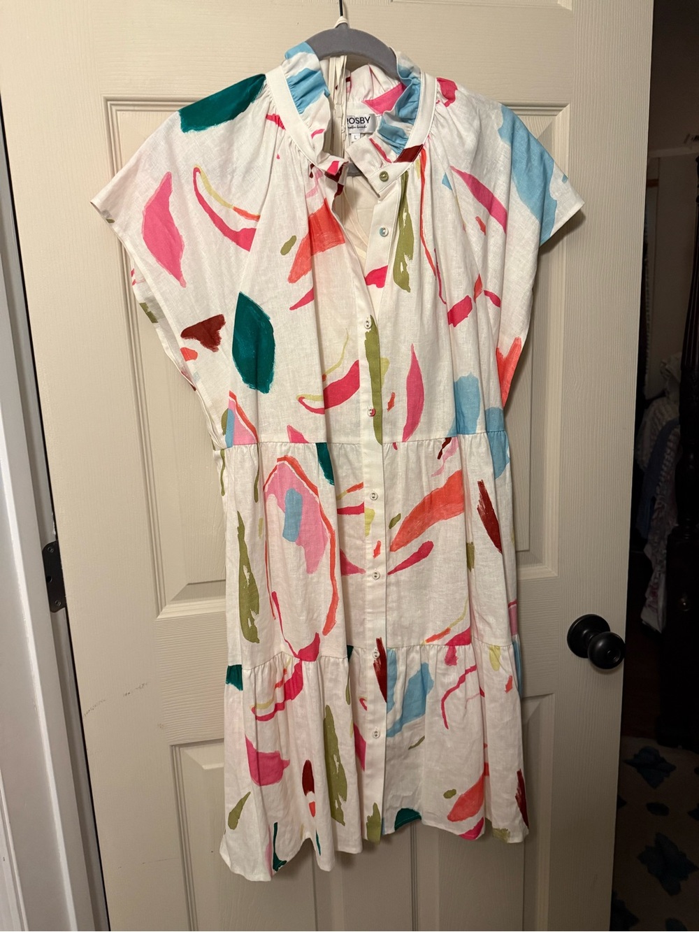 Crosby by Mollie Burch - Whitney Dress with Multicolor Brushstroke